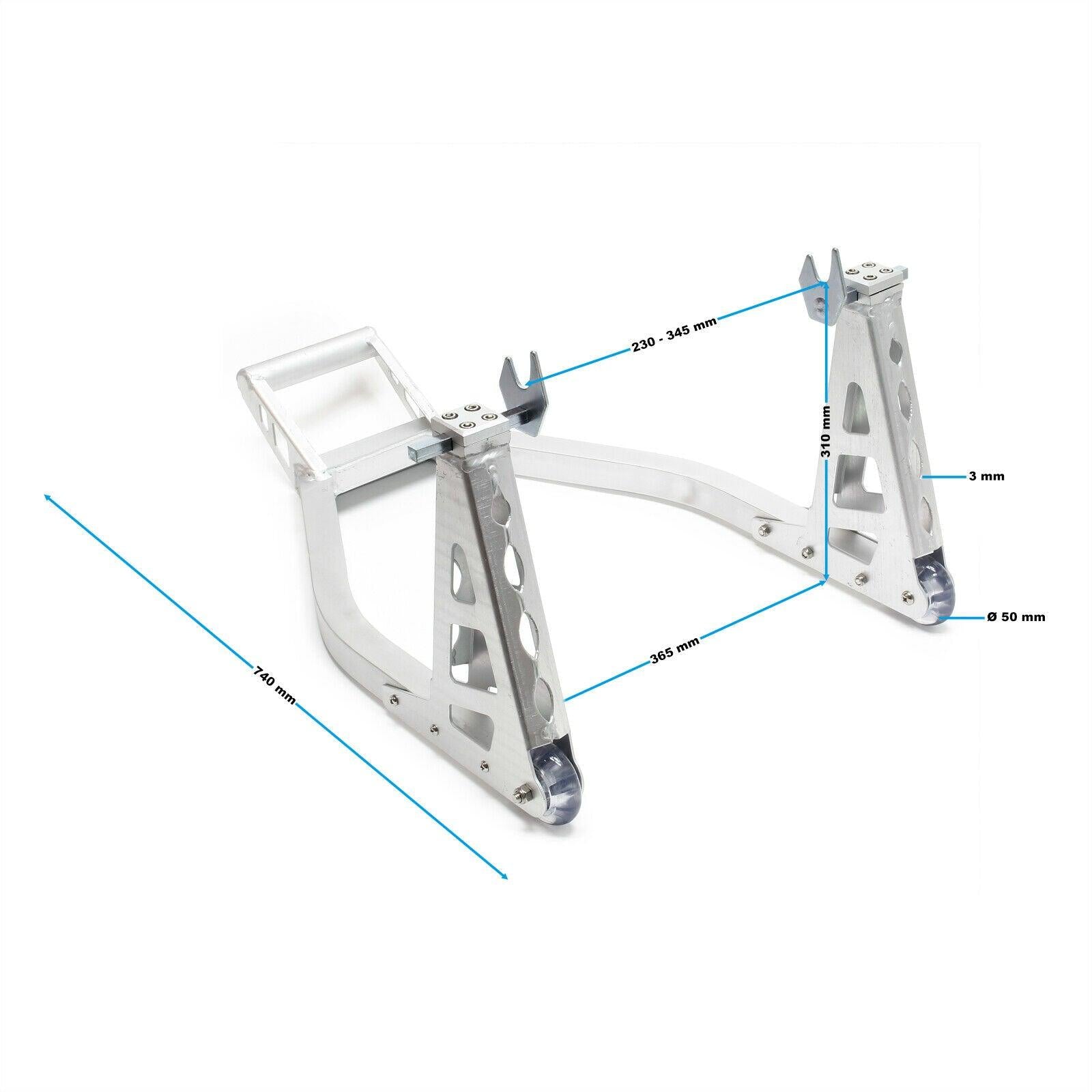 Lève-roue arrière de moto - Béquille d'entretien de moto - Levage latéral de moto - Support de béquille et arrière - Béquille d'équilibrage de roue - Accessoires de moto réglables en hauteur Lève-roue arrière de moto - Béquille d'entretien de moto - Levage latéral de moto - Support de béquille et arrière - Béquille d'équilibrage de roue - Accessoires de moto réglables en hauteur