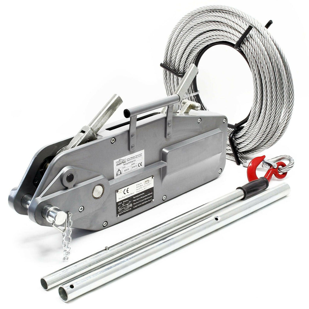 Câble de traction jusqu'à 3200 kg avec 20 m de câble diamètre 16mm pour tirer, tendre et soulever 16_0002831 - Helloshop26