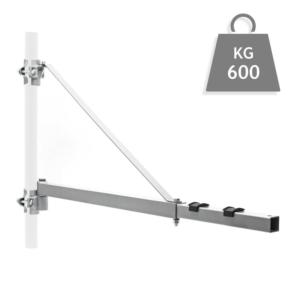 Bras pivotant levage palan support 600g 110cm treuil câble potence fixation 16_0002386 - Helloshop26