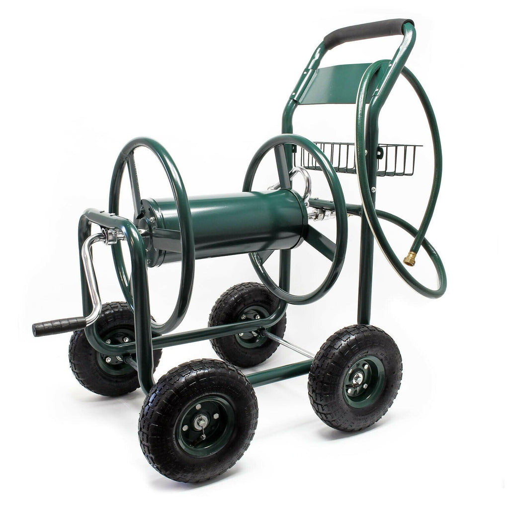 Chariot dévidoir pour tuyau d’arrosage jardin enrouleur avec tuyau mobile 16_0002542 - Helloshop26