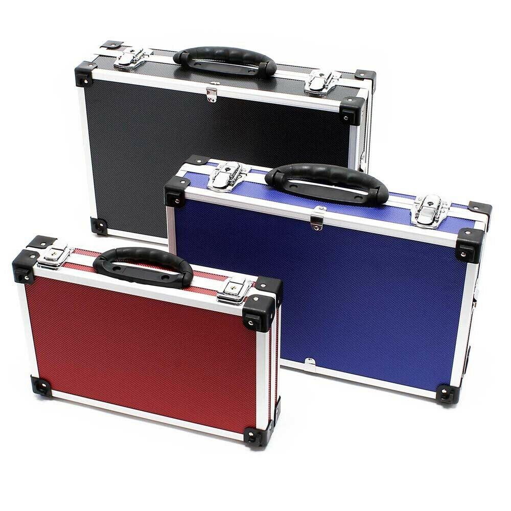 Alu lot valises caisse alu valise alu boite à outils 3 valises noir bleu rouge 16_0002514 - Helloshop26