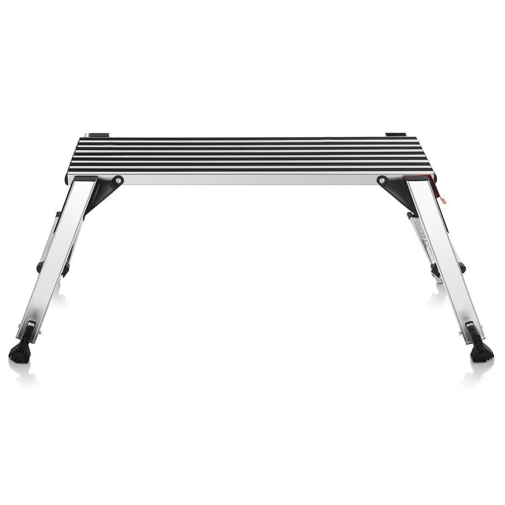Escabeau plateforme pliant capacité de 150 kg en aluminium 20_0000589 - Helloshop26